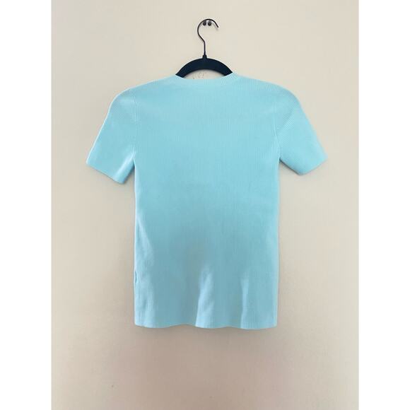 Helmut Lang Zip Crewneck Tee in Light Blue size S - Picture 6 of 6